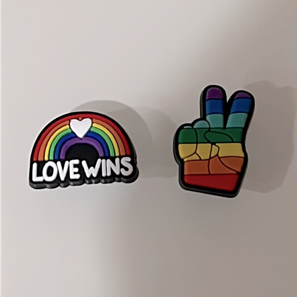 2 Pride Croc Charms NIP